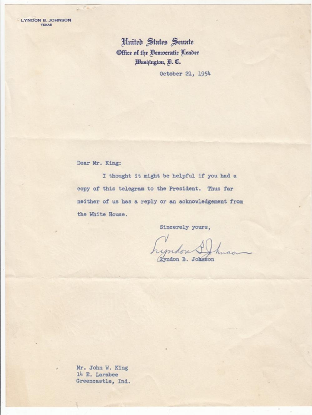 U.S.A. 1954-dated note on U... image