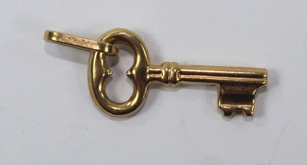 Key Charm in 18ct Yellow Gold image