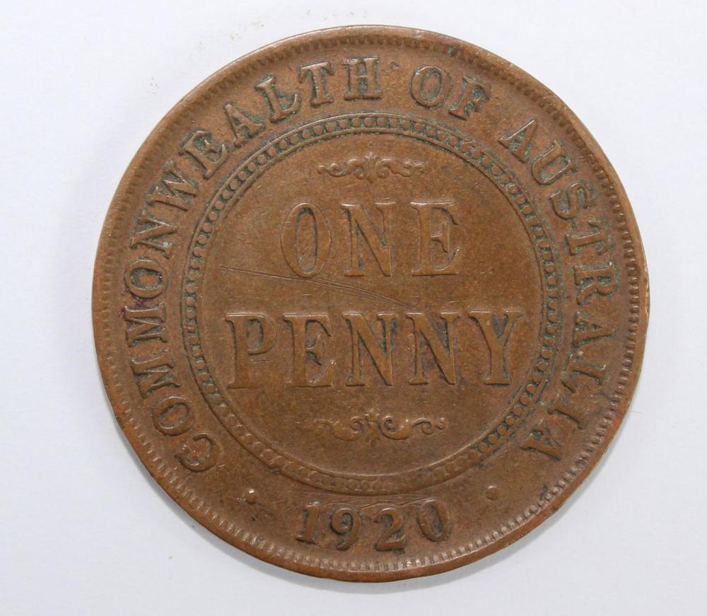 Australia 1920 .//. Penny, ... image