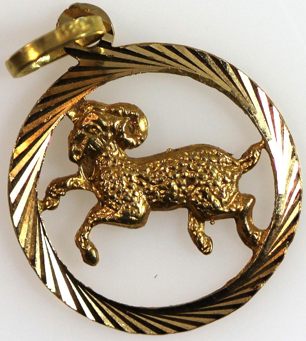 18ct Gold 'Zodiac' Charm image