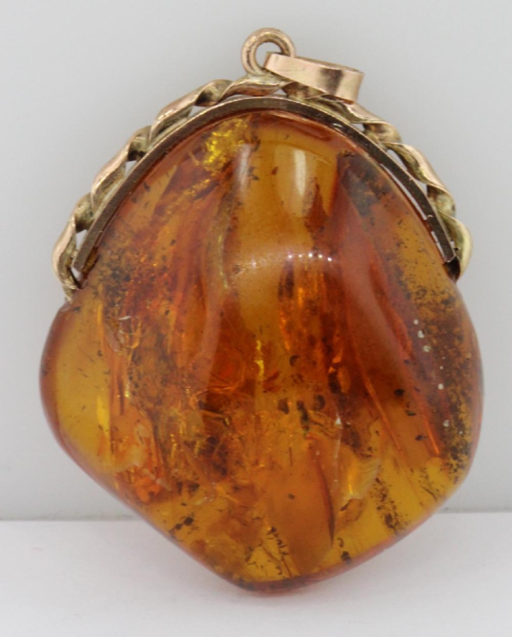 Baltic Amber mounted in a 1... image