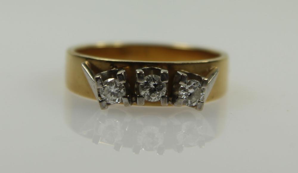 Diamond Ring with 18ct Yell... image