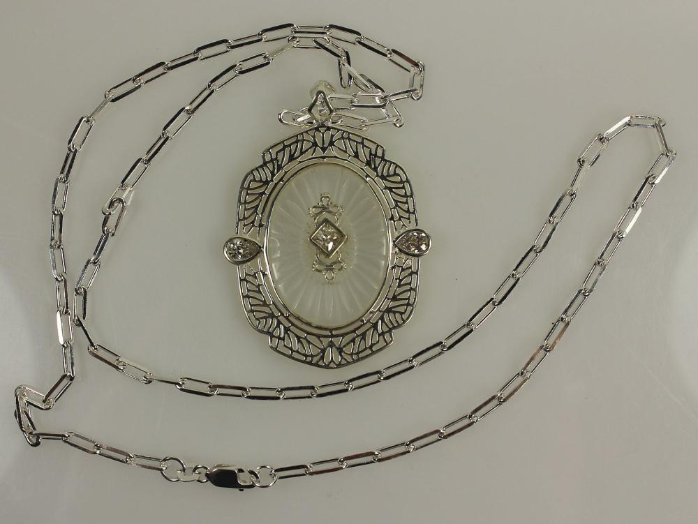 Camphor Glass Pendant in In... image