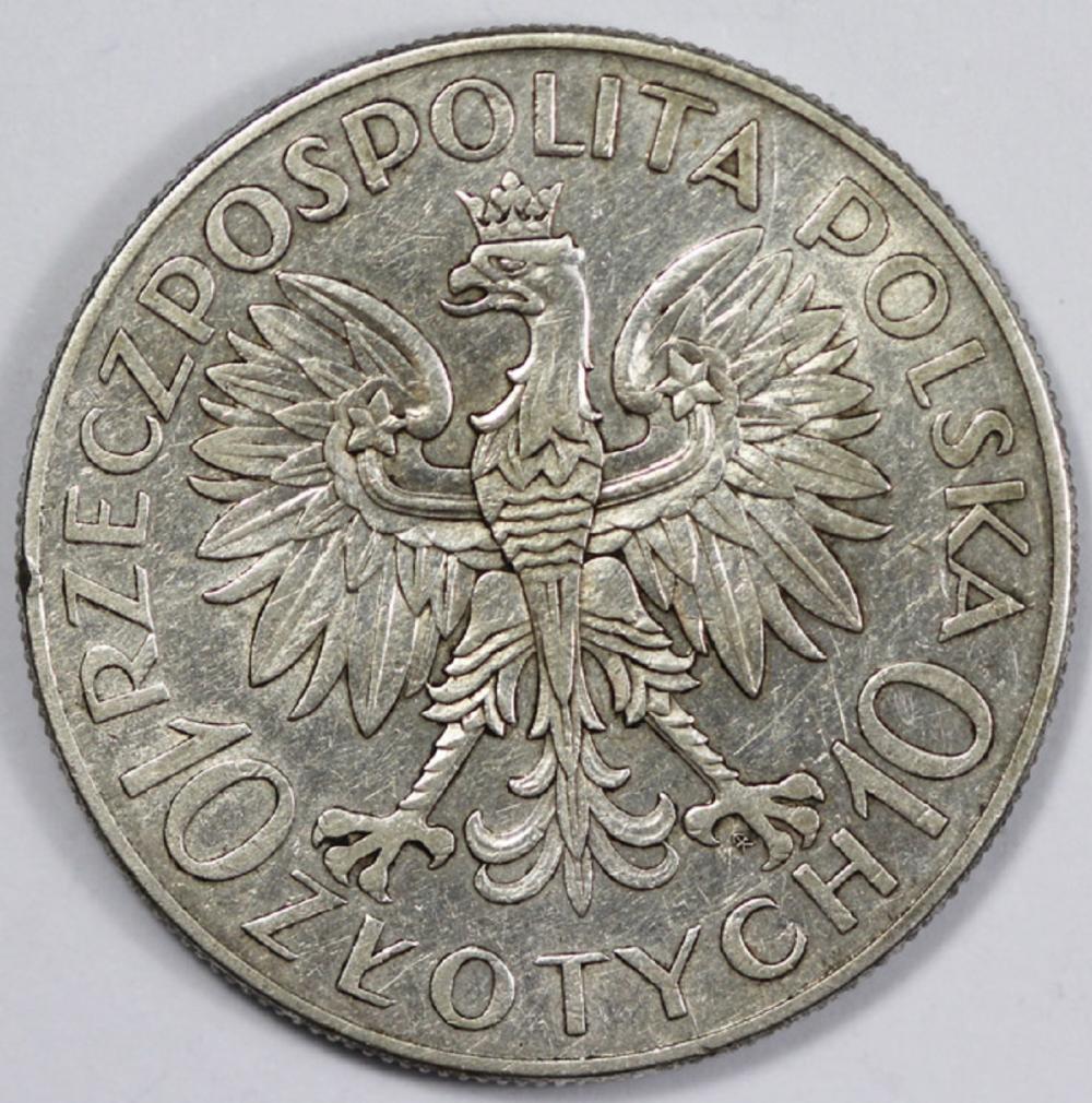 Poland 1933 Silver 10 Złoty... image