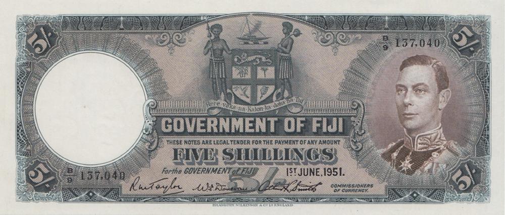 Fiji '1st June 1951' Five S... image