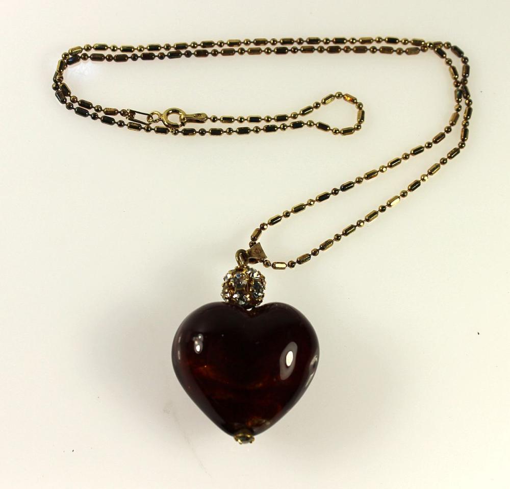 Murano-Glass Heart Pendant ... image