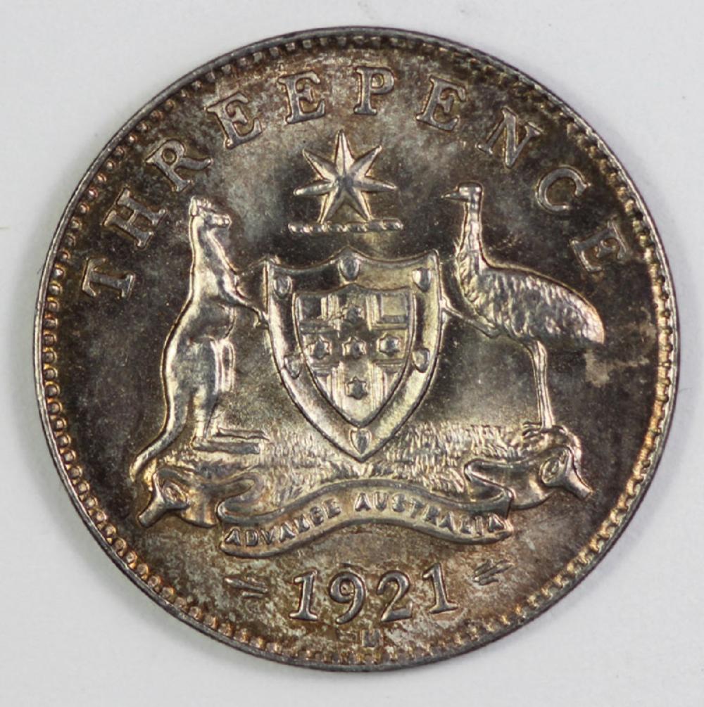 Australia. 1921 M Threepenc... image