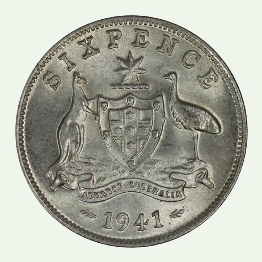 Australia. 1941 Sixpence, C... image