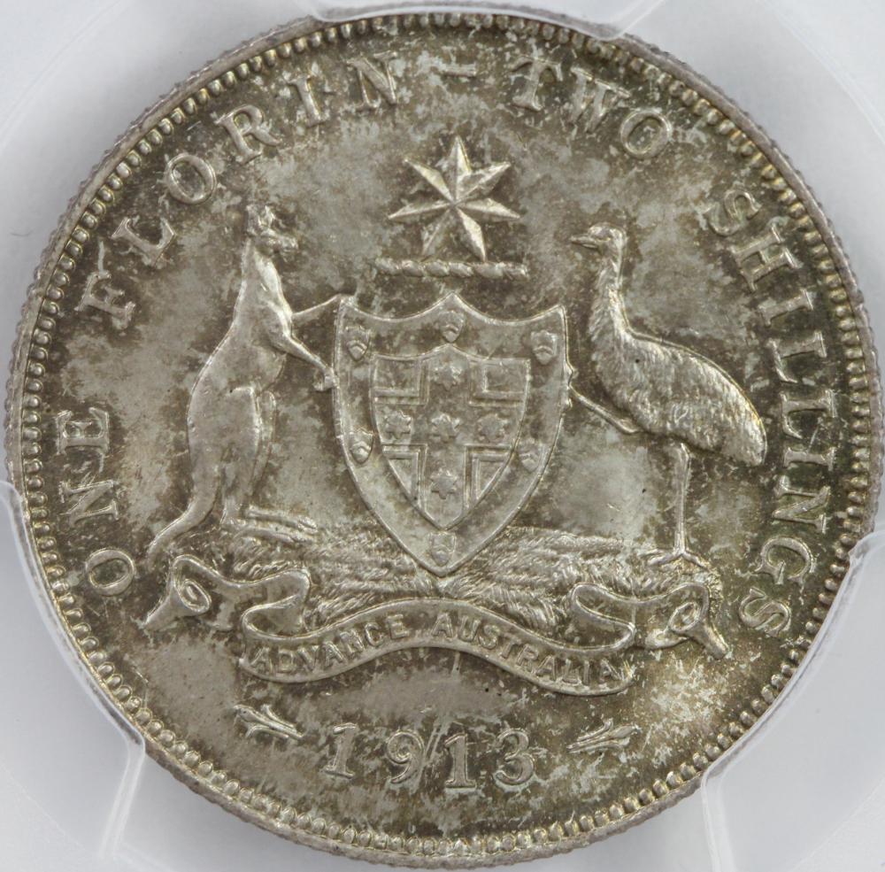 Australia. 1913 Florin, PCG... image