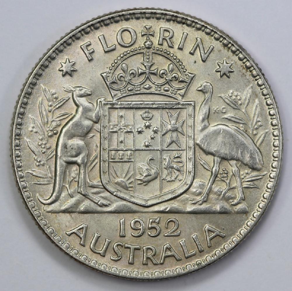 Australia. 1952 Florin, Unc... image