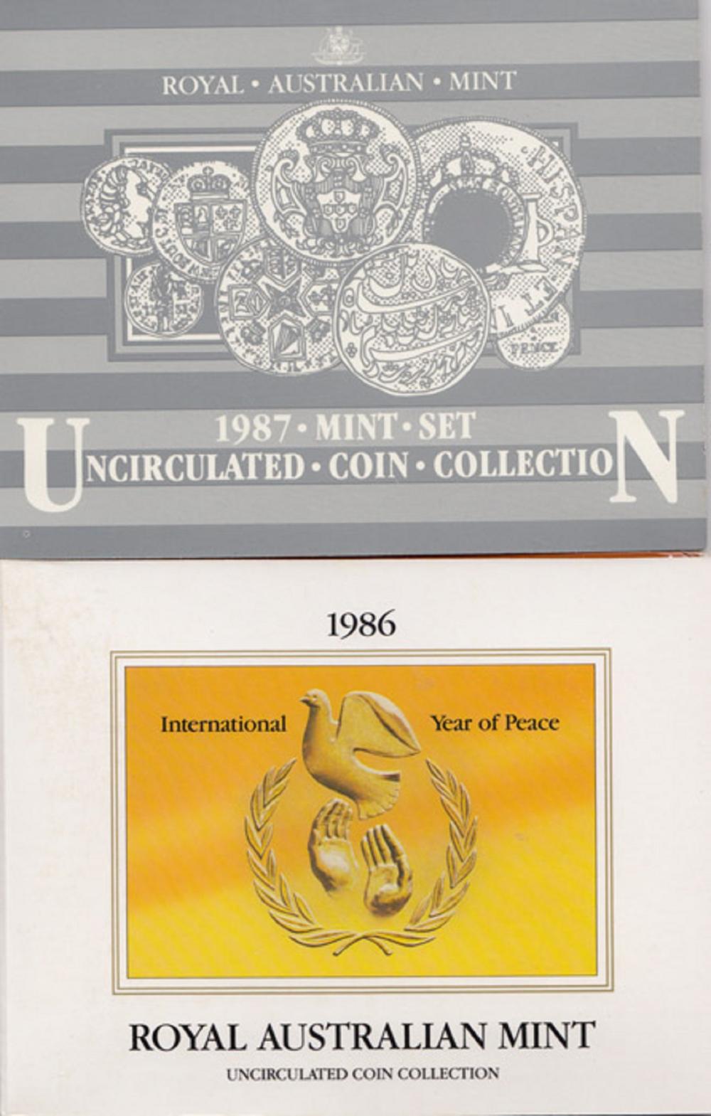 Australia. 1986 & 1987 Mint... image