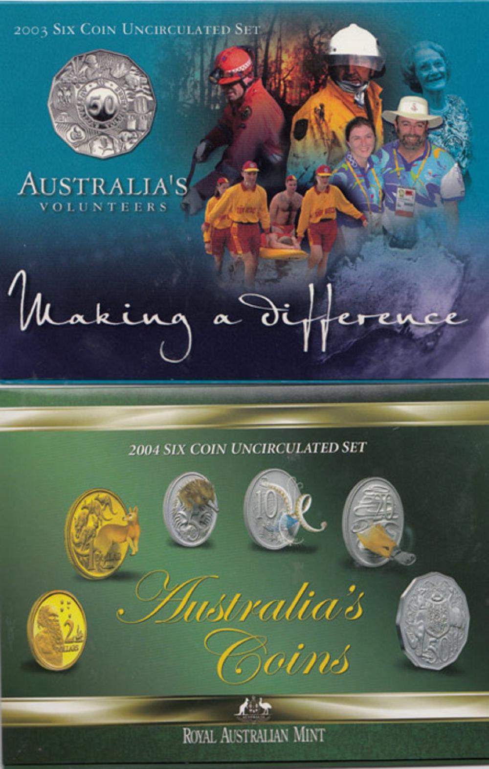 Australia. 2003 & 2004 Mint... image