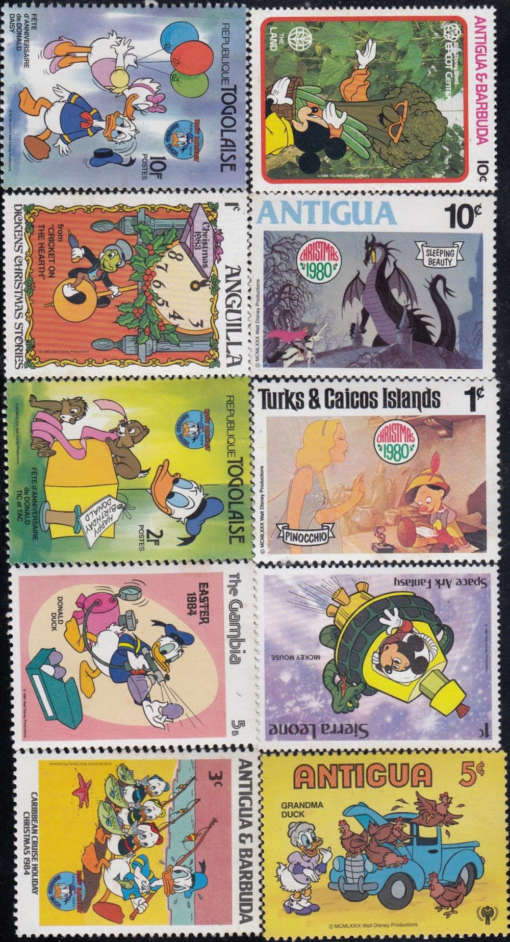 Disney Stamps circa 1980s. ... image