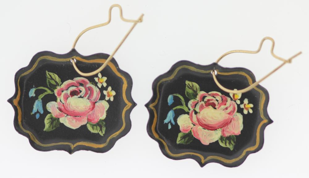 Vintage Russian Earrings wi... image