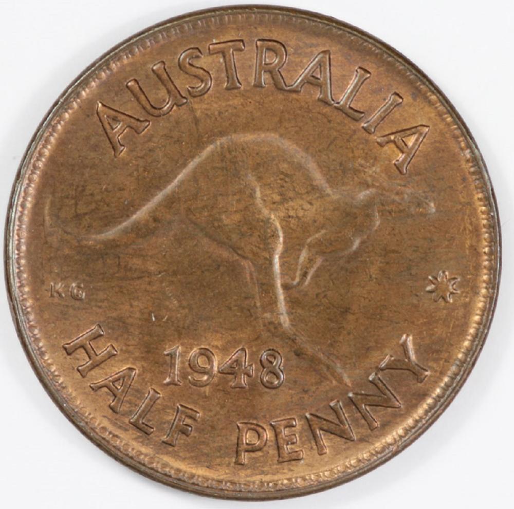 Australia. 1948 (M) Halfpen... image