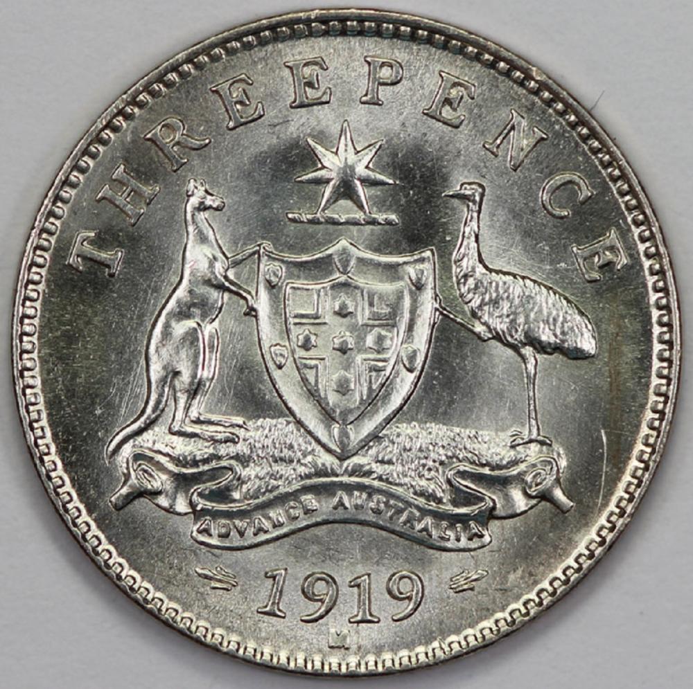 Australia. 1919 M Threepenc... image