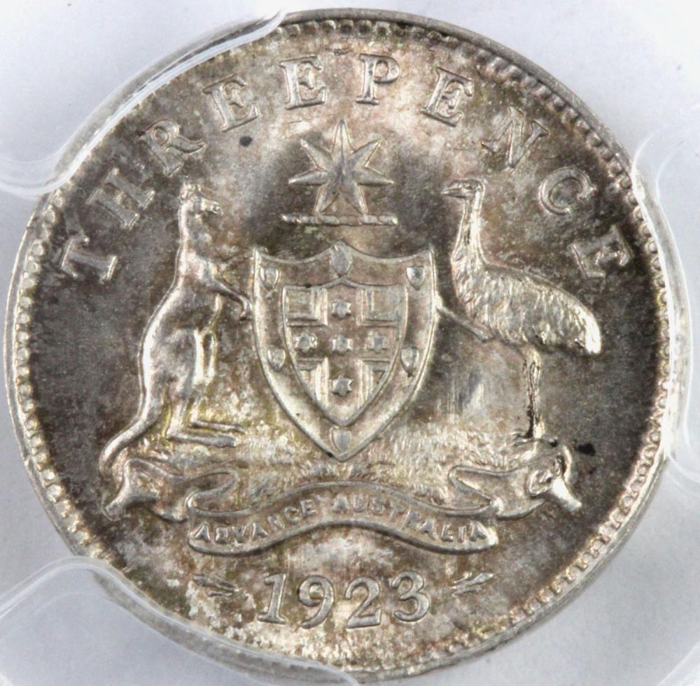 Australia. 1923 Threepence,... image