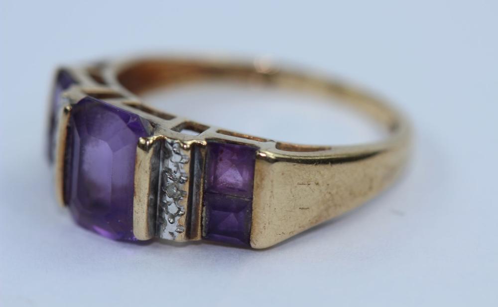 Amethyst Ring in 9ct Yellow... image