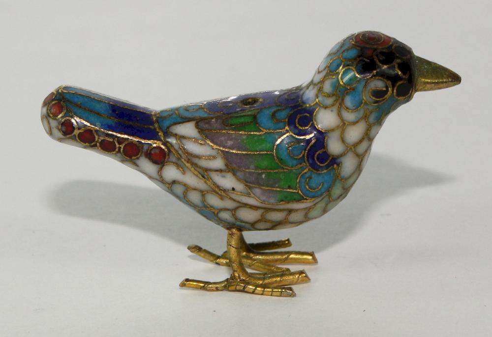 Chinese Cloisonne Bird Orna... image