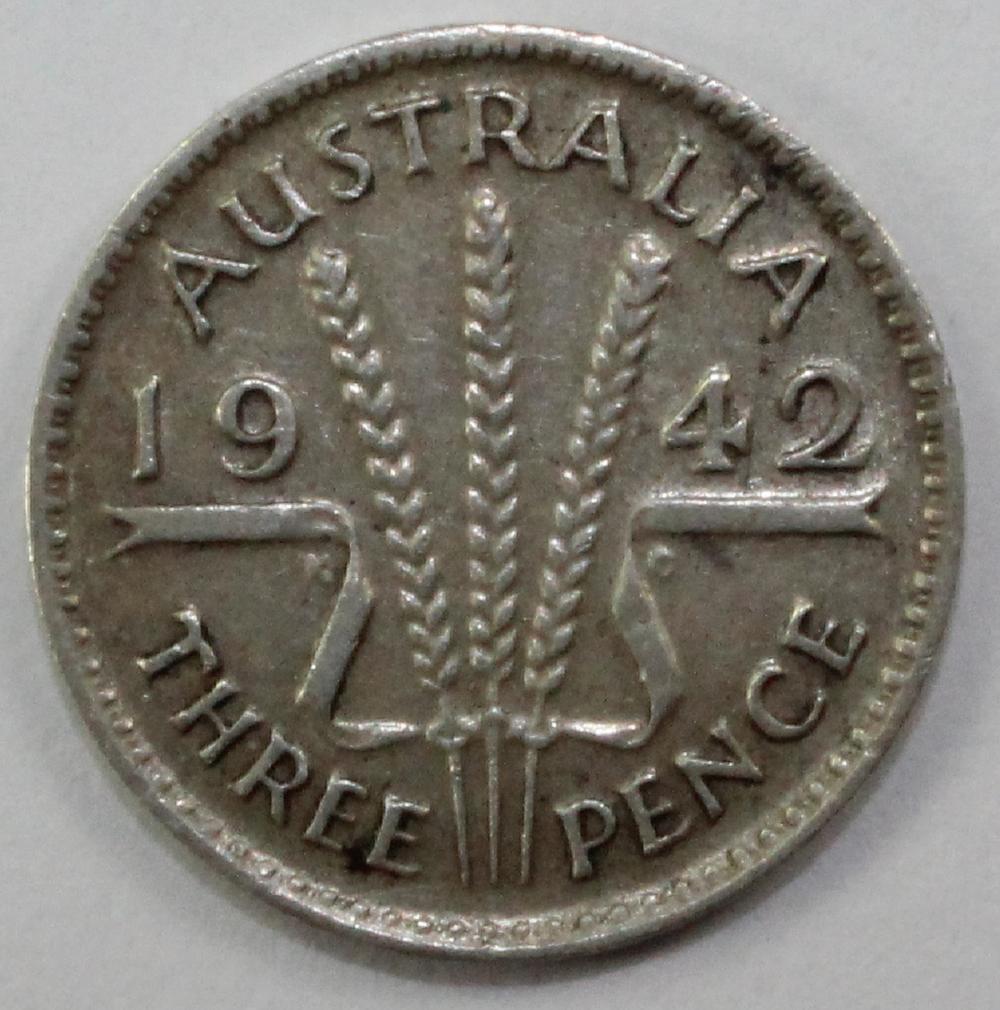 Australia 1942 (M) Threepen... image