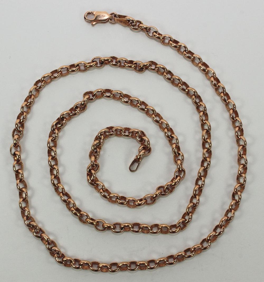 Link Chain in 9ct Rose Gold image