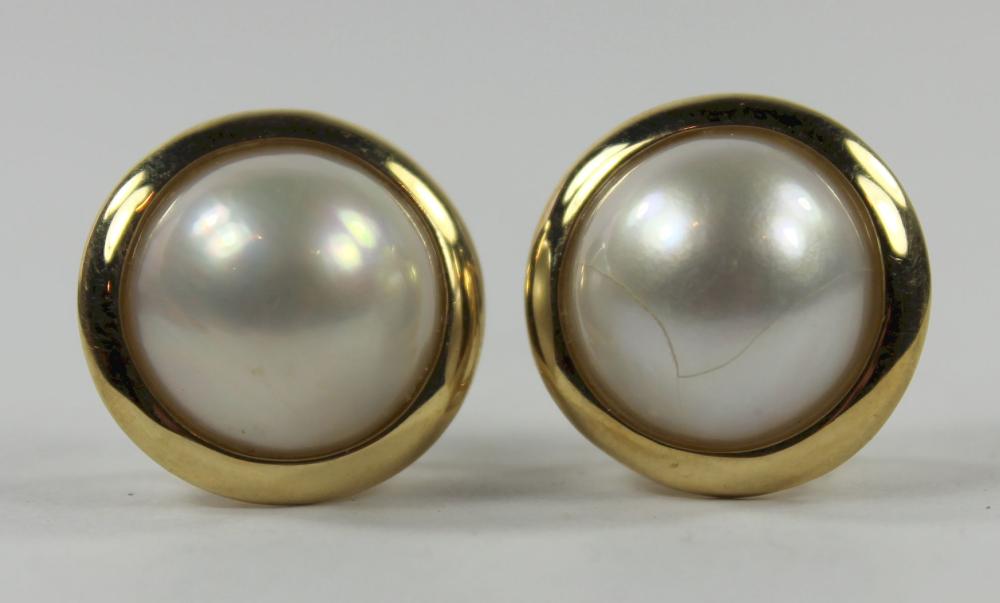 Mabe Pearl Clip-on Earrings... image