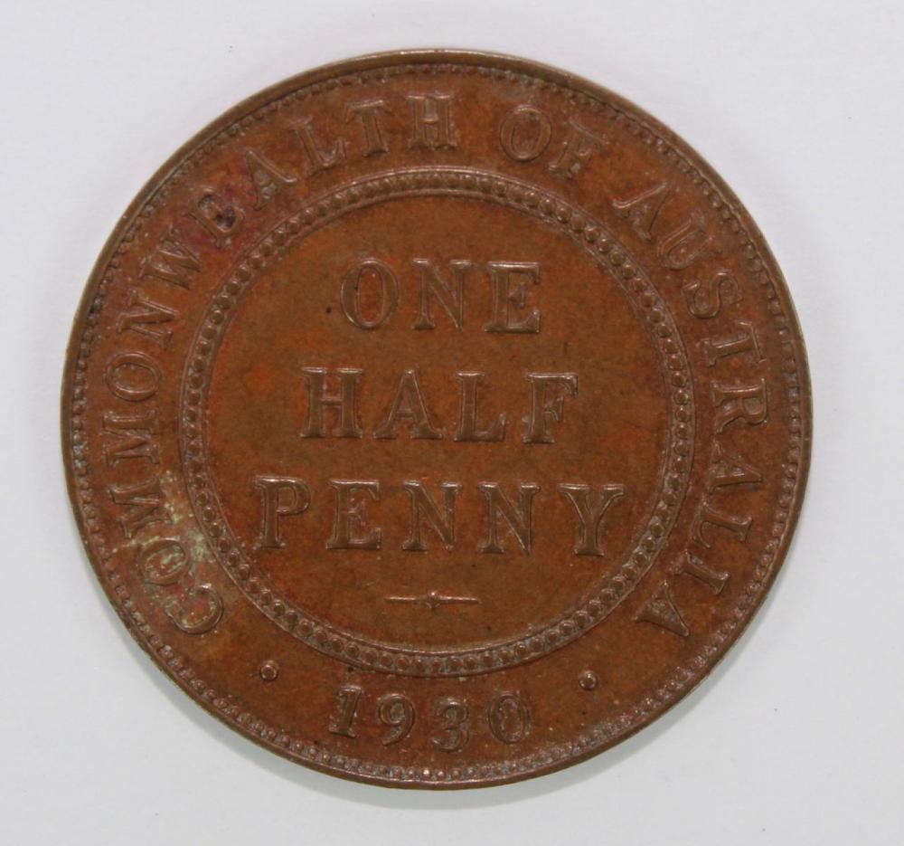 Australia 1930 Halfpenny, U... image