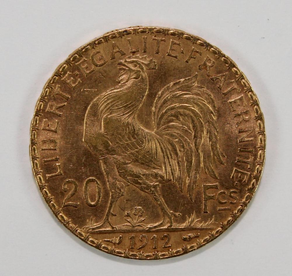 France 1912 Gold (900) 20 F... image