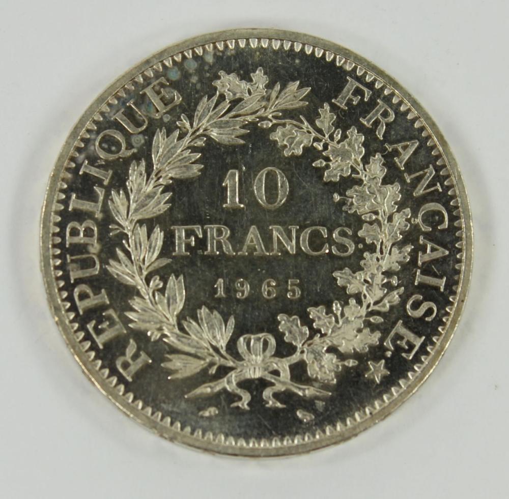 France 1965 Silver 10 Franc... image