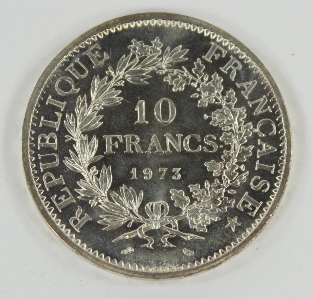 France 1973 Silver 10 Franc... image