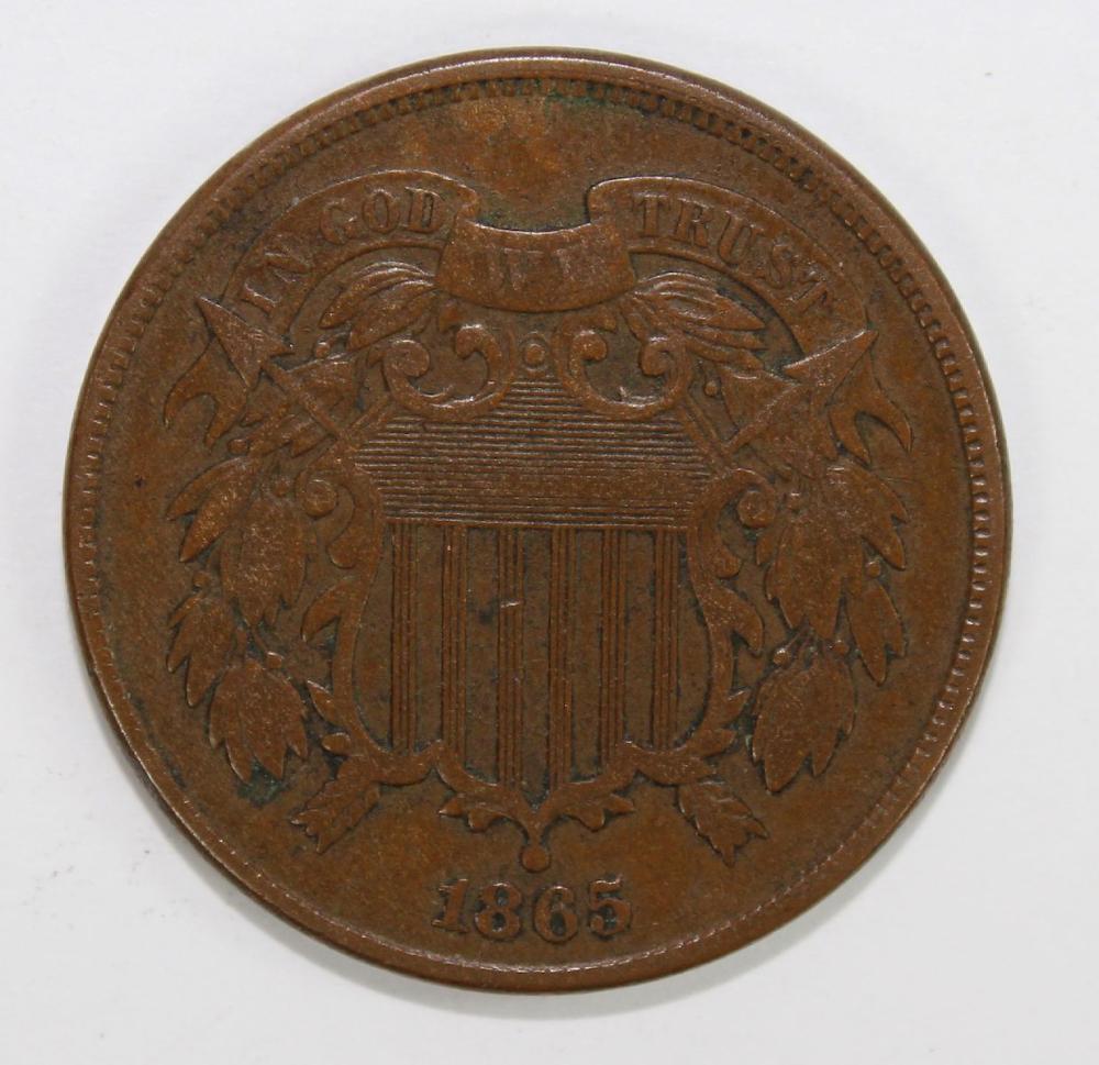 U.S.A. 1865 'Shield' Two Ce... image