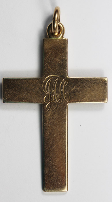 Antique Gold Cross in 9ct Gold image