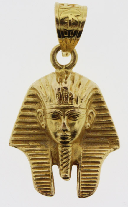 Pharoah Mask Pendant in 18c... image