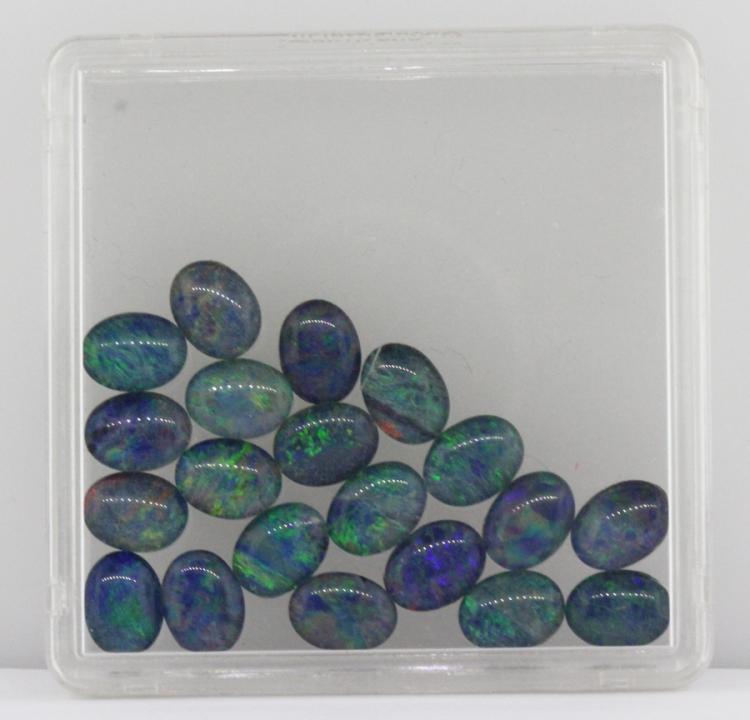 Semi-black Opal Triplets (2... image