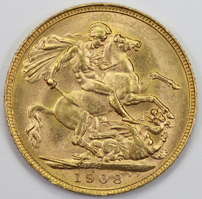 Australia 1908 P Sovereign,... image