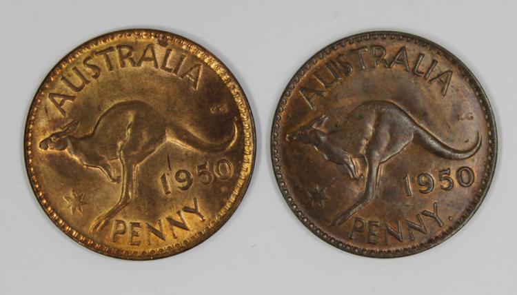 Australia 1950 (M) & 1950 Y... image