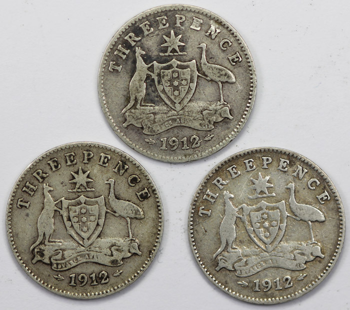 Australia 1912 Threepence, ... image