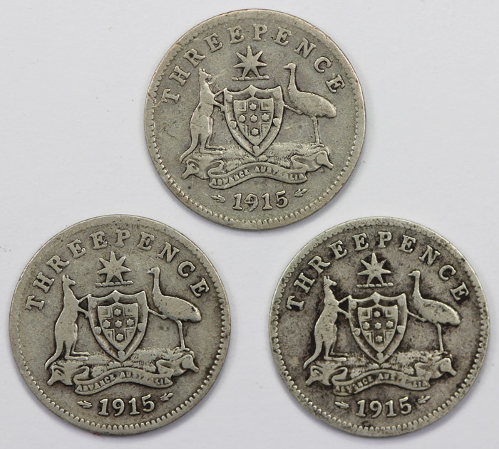 Australia 1915 Threepence, ... image