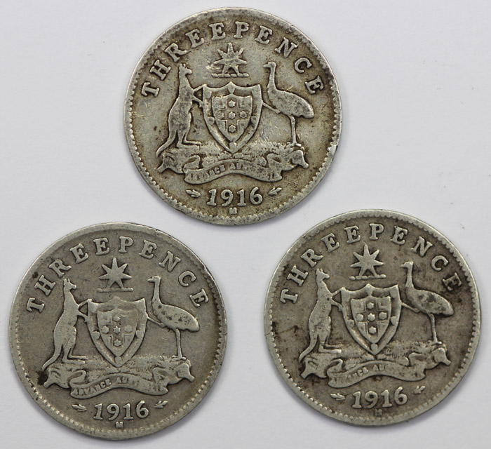 Australia 1916 M Threepence... image