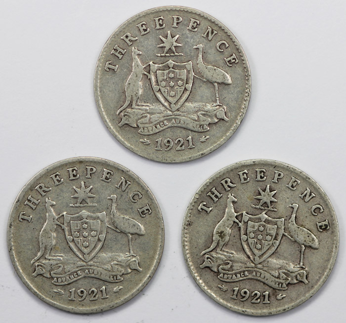 Australia 1921 Threepence, ... image