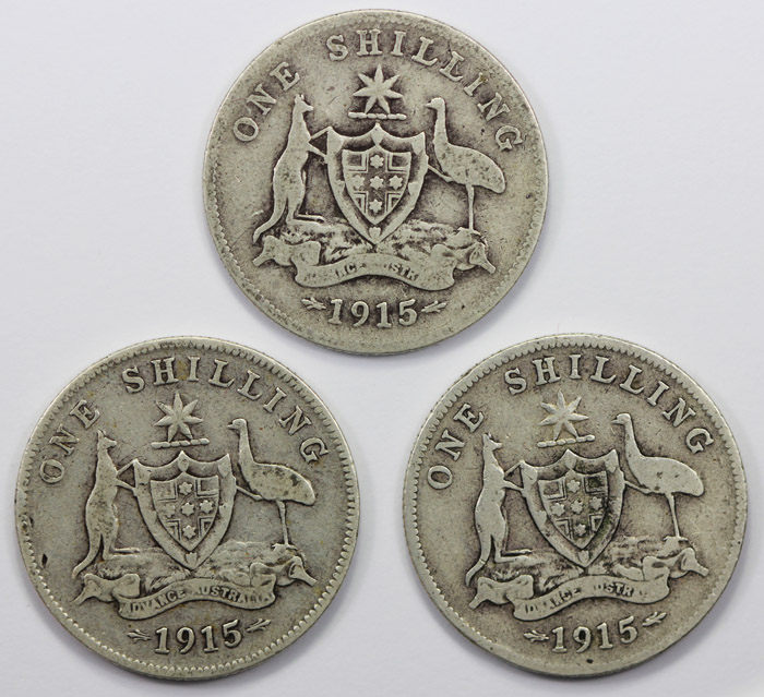 Australia 1915 Shilling, VG... image