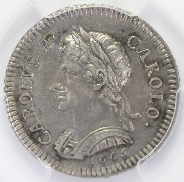 England Charles II 1665 Sil... image