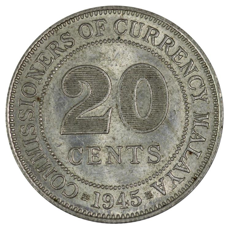 Malaya 1945 Silver (0.500) ... image