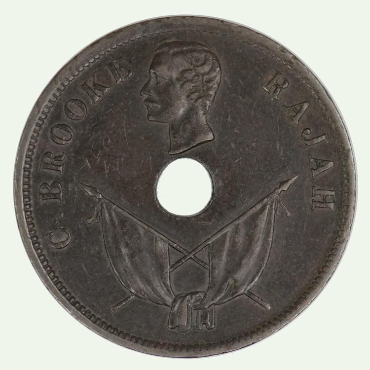 Sarawak 1896 H Cent, good E... image