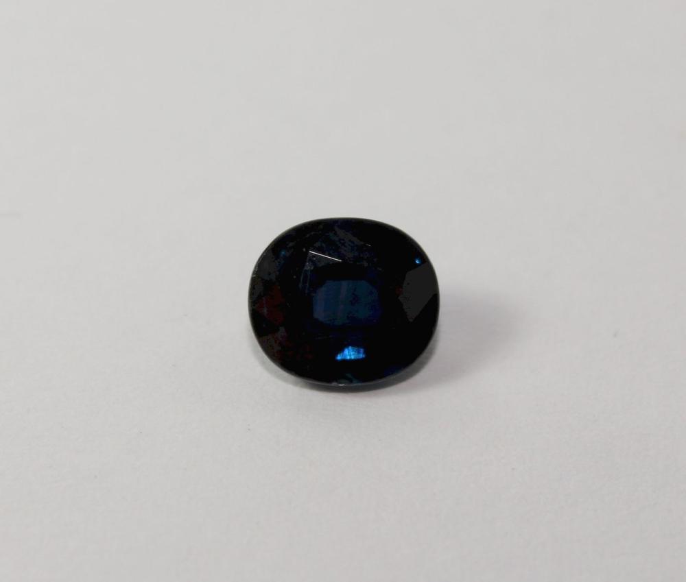 Oval-cut Teal Blue Sapphire image