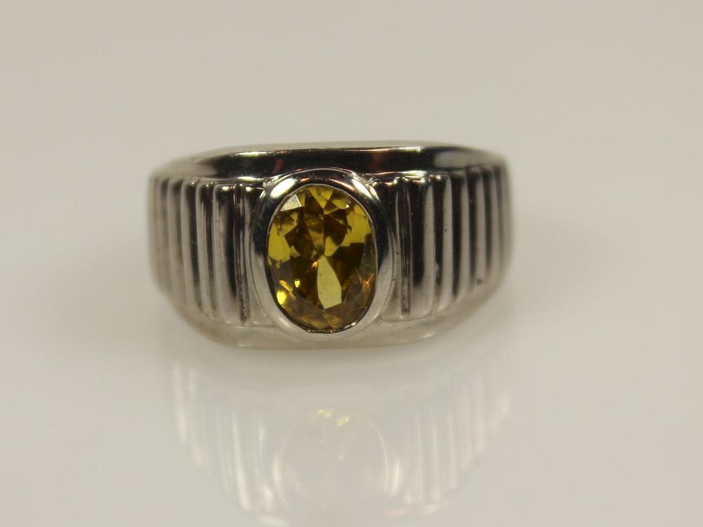 Citrine Ring In Sterling (9... image