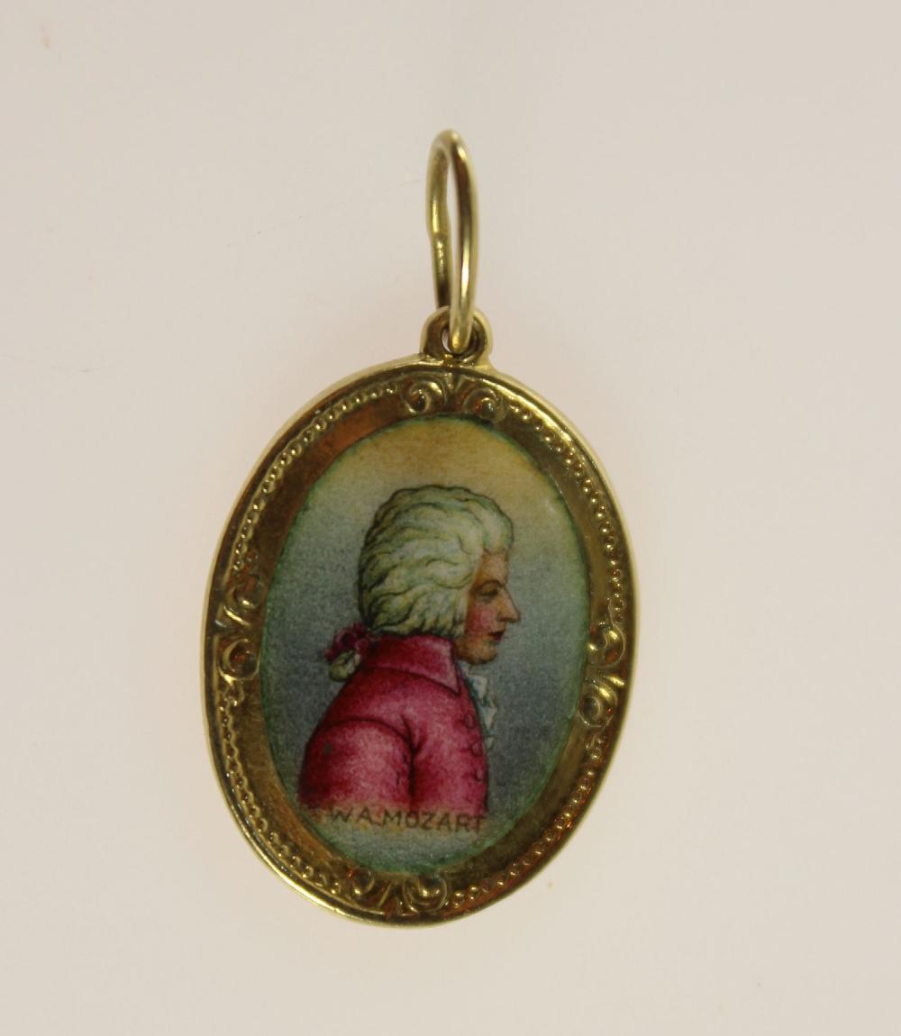 Mozart Portrait Pendant in ... image