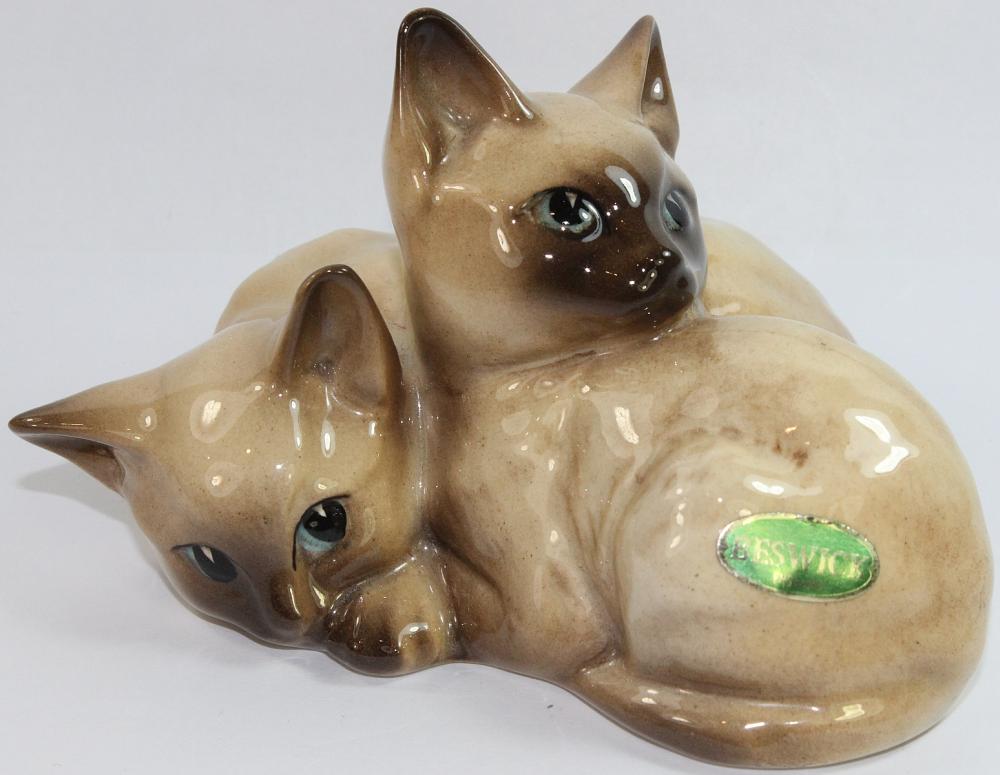 Beswick Porcelain Twin Siam... image