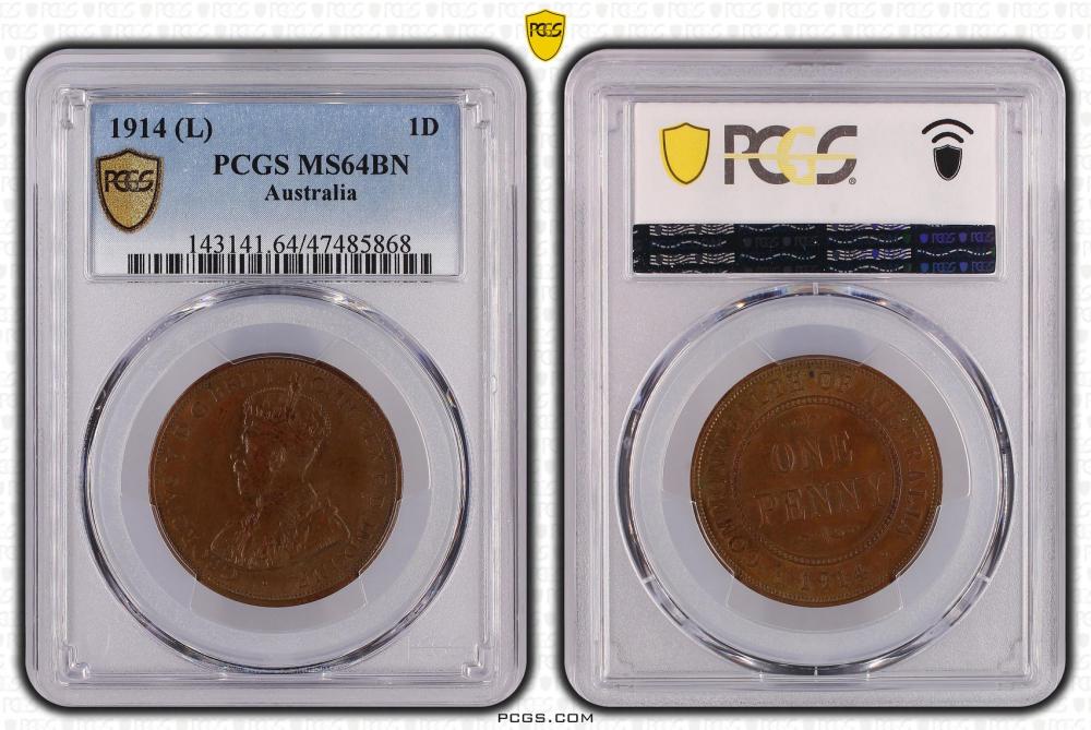 Australia 1914 Penny, PCGS ... image