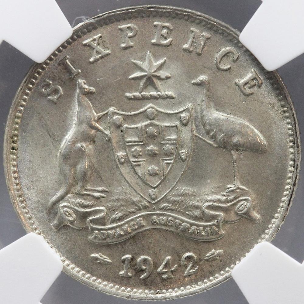 Australia 1942 (M) Sixpence... image